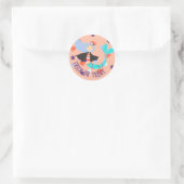 Sticker Rond Halloween Pastel Mermaid Vampire (Sac)