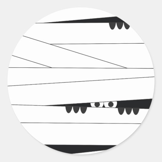 Sticker Rond Halloween Peeking maman (Devant)