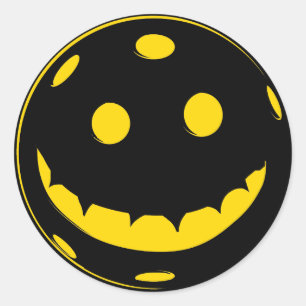 Sticker Rond Halloween Pickleball