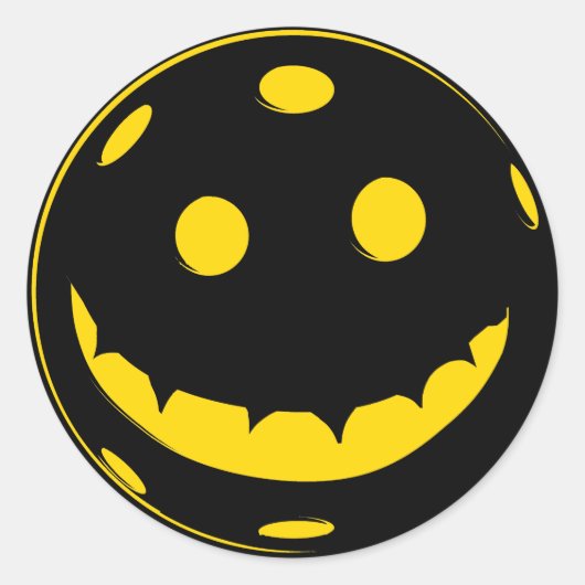 Sticker Rond Halloween Pickleball (Devant)