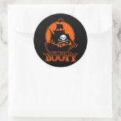 Sticker Rond Halloween Pirate Boty (Sac)