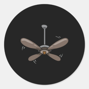 Sticker Rond Halloween Plafond Ventilateur Costume drôle Facile