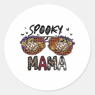 Sticker Rond Halloween pour les femmes drôle Halloween Éffrayan