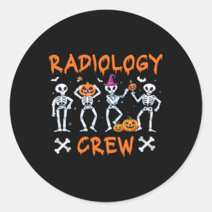 Sticker Rond Halloween Radiologie Automne Rad Tech X-ray Tec