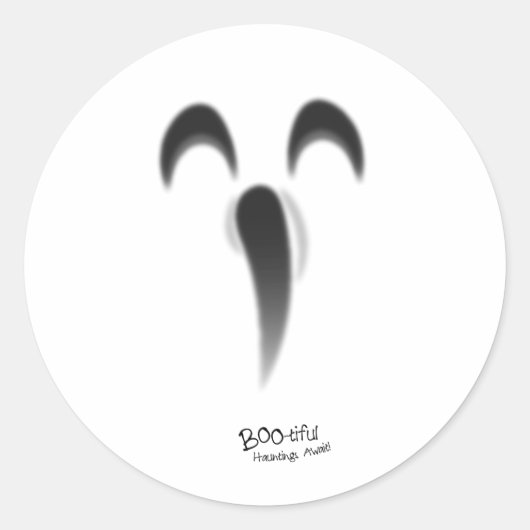 Sticker Rond Halloween satiriques (Devant)