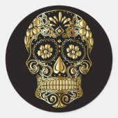 Sticker rond Halloween Skull Classic (Devant)