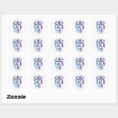 Sticker rond Halloween Skull Classic (Feuille)