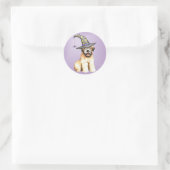 Sticker Rond Halloween Soft Coated Wheaten Terrier (Sac)