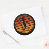 Sticker Rond Halloween sorcière (Enveloppe)