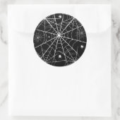 Sticker Rond Halloween Spider Web (Sac)