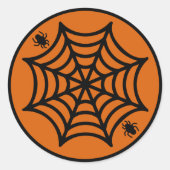 Sticker Rond Halloween Spiderweb (Devant)