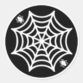 Sticker Rond Halloween Spiderweb (Devant)