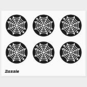 Sticker Rond Halloween Spiderweb (Feuille)