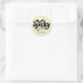 Sticker Rond Halloween Spiderweb éffrayant (Sac)