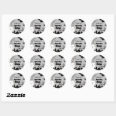 Sticker Rond HAlloween Sppoky One Premier anniversaire fête (Feuille)