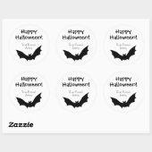 Sticker Rond Halloween sur mesure (Feuille)