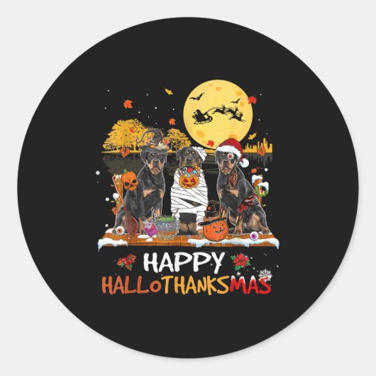 Sticker Rond Halloween Thanksgi (Devant)