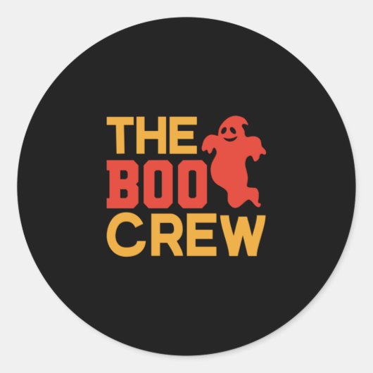 Sticker Rond Halloween The Boo Crew (Devant)