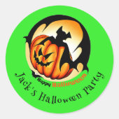 Sticker Rond Halloween - Trick ou Traitements Packs (Devant)