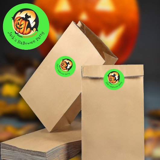 Sticker Rond Halloween - Trick ou Traitements Packs