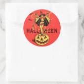 Sticker Rond Halloween (vintage) (Sac)