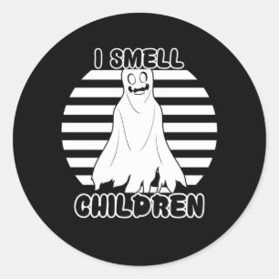 Sticker Rond Halloween Vintage