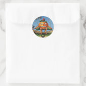 Sticker Rond Halloween vintage (Sac)