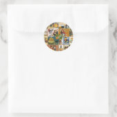 Sticker Rond Halloween vintage (Sac)