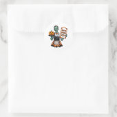 Sticker Rond Halloween Waiter Servant Spooks et Spirits (Sac)