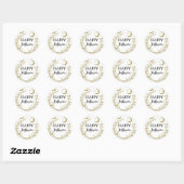 Sticker Rond Halloween Wiccan Wiccan Witchy en Parties scintill (Feuille)