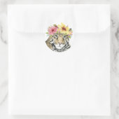 Sticker Rond Halo tropical | Sweet Cheetah (Sac)