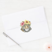 Sticker Rond Halo tropical | Sweet Cheetah (Enveloppe)