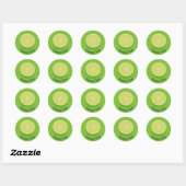 Sticker Rond Halte Lime (Feuille)