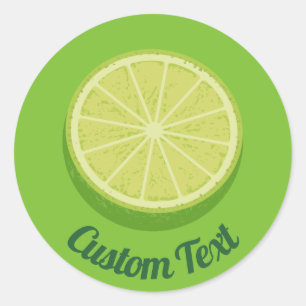Sticker Rond Halte Lime