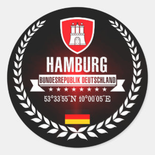 Sticker Rond Hambourg