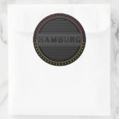 Sticker Rond Hamburg City Pride Emblem – German Identity (Sac)