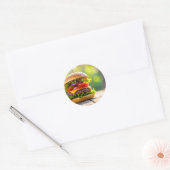 Sticker Rond hamburger (Enveloppe)