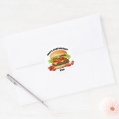 Sticker Rond Hamburger (Enveloppe)