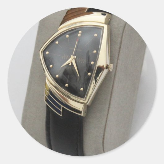 Sticker Rond Hamilton Electric Ventura Watch c.1957 (Devant)