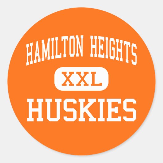 Sticker Rond Hamilton Heights - Huskies - High - Arcadia (Devant)