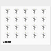 Sticker Rond Hammerhead shark g5 (Feuille)