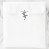Sticker Rond Hammerhead shark g5 (Sac)