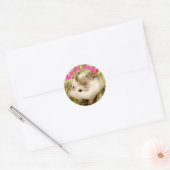 Sticker Rond Hammyville - Joli Hamster Bon Travail (Enveloppe)