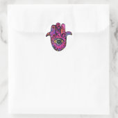 STICKER ROND **HAMSA ROSE** (Sac)