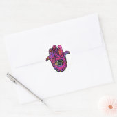 STICKER ROND **HAMSA ROSE** (Enveloppe)