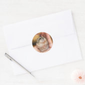 Sticker Rond Hamster bébé debout (Enveloppe)