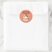 Sticker Rond Hamster Cream Puff - Léger et Fluffy (Sac)
