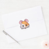 Sticker Rond Hamster - Emoji (Enveloppe)