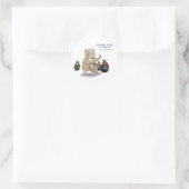 Sticker Rond Hamster et Ninja Fruit (Sac)