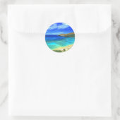 Sticker Rond Hanauma Bay Beach Aloha ! (Sac)